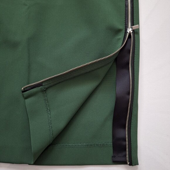 Zara Green Zipper Skirt - Picture 4 of 9